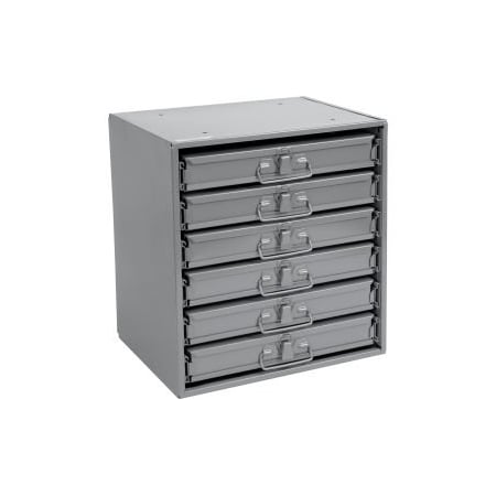 Durham Mfg Durham Steel Compartment Box Rack 15-1/4 x 11-3/4 x 16-3/8 with 6 of 24-Compartment Boxes 493508